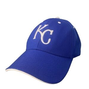 ‘47 Brand MLB Kansas City Royals Blue Embroidered KC Baseball Cap Hat Size O/S
